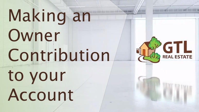 Making an Owner Contribution to your Account