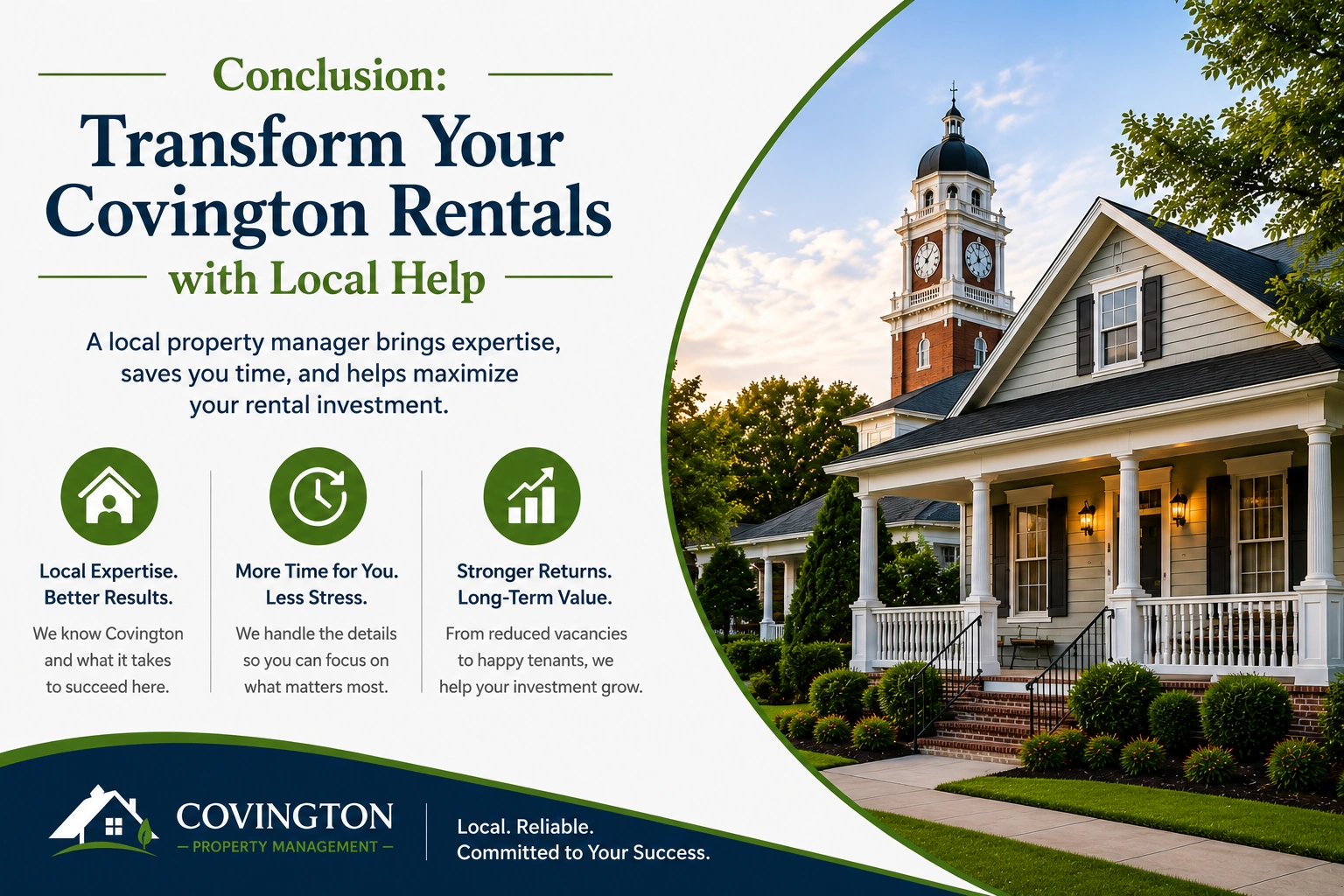 Conclusion: Transform Your Covington Rentals with Local Help