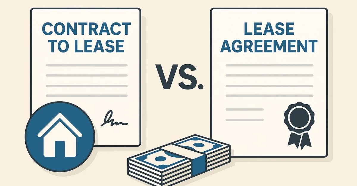 Contract to Lease vs Lease Agreement