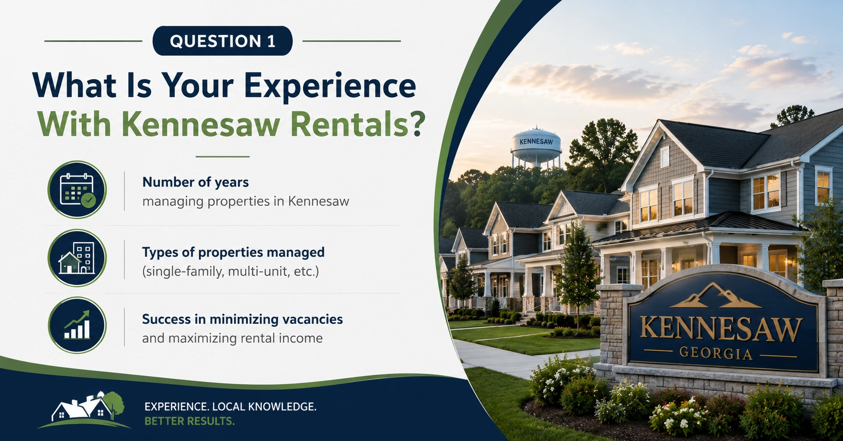 Question 1: What Is Your Experience With Kennesaw Rentals?
