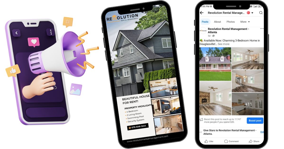 Social media for rental listings