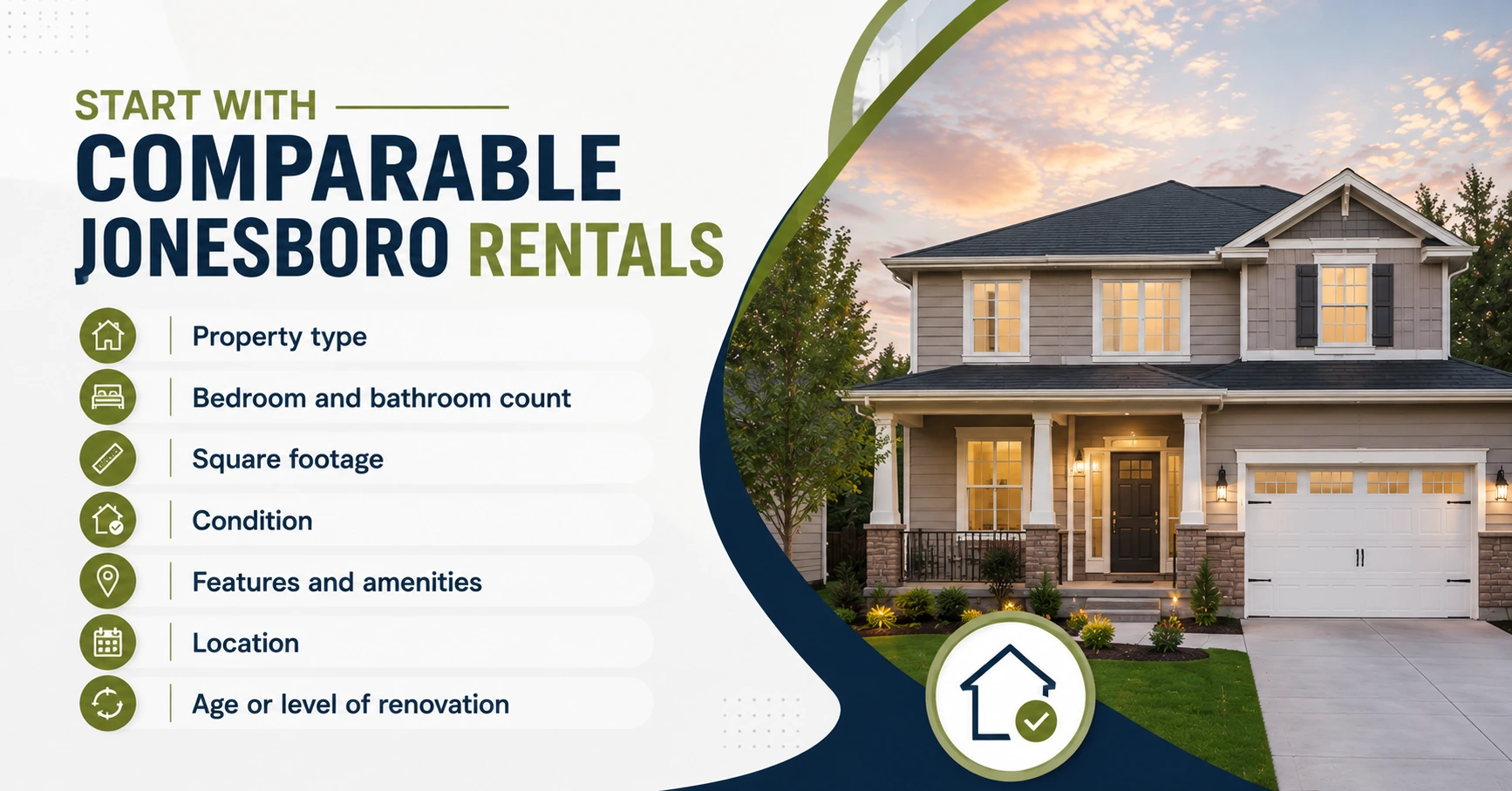 Start With Comparable Jonesboro Rentals